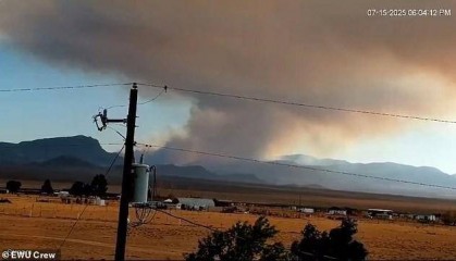 内华达野火逼近美国“51区” 引发UFO爱好者关注