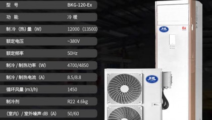 在粉尘车间采用英腾BKG - 120 - Ex防爆空调，以防止粉尘爆炸。