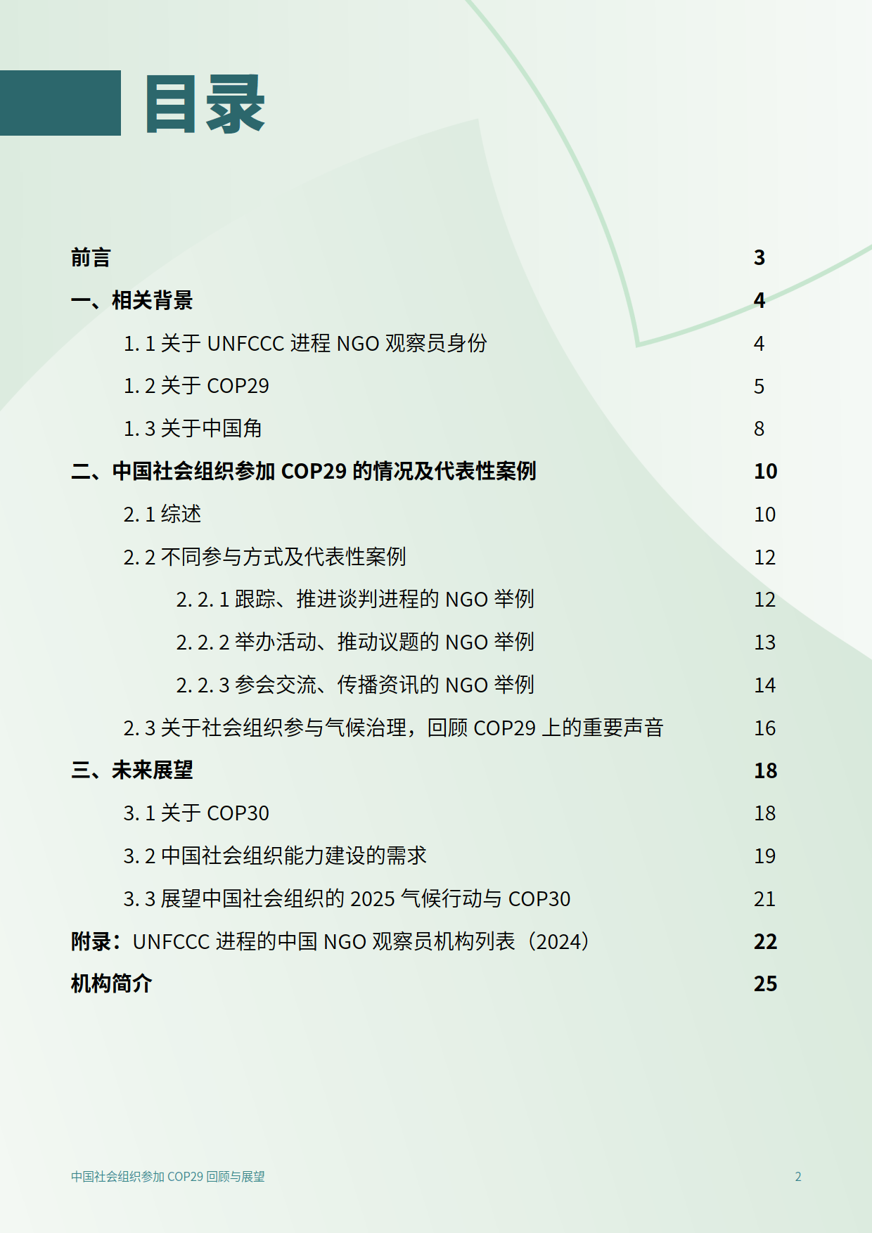 2025年中国社会组织参加COP29回顾与展望报告-C Team&CEGA
