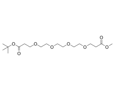 cas:2100306-74-7 Methoxycarbonyl-PEG4-t-butyl ester的结构式