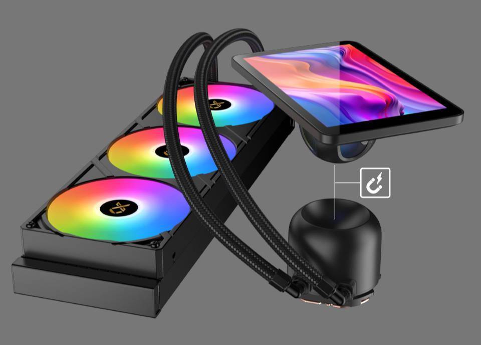 7 英寸副屏级显示模组,富钧推出 Connect Pro 360 一体式水冷