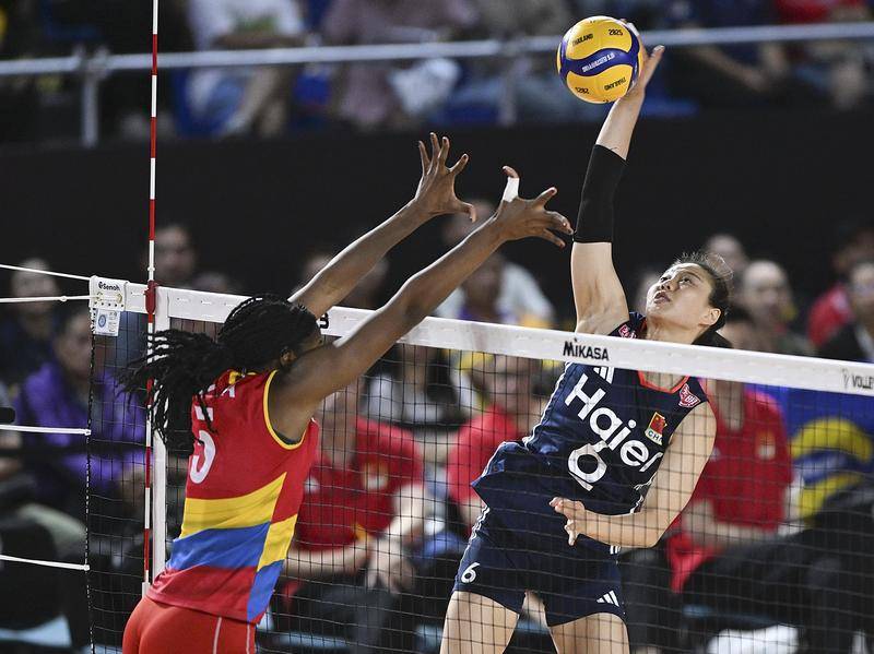 世锦赛-中国女排3-1哥伦比亚 取2连胜提前晋级16强